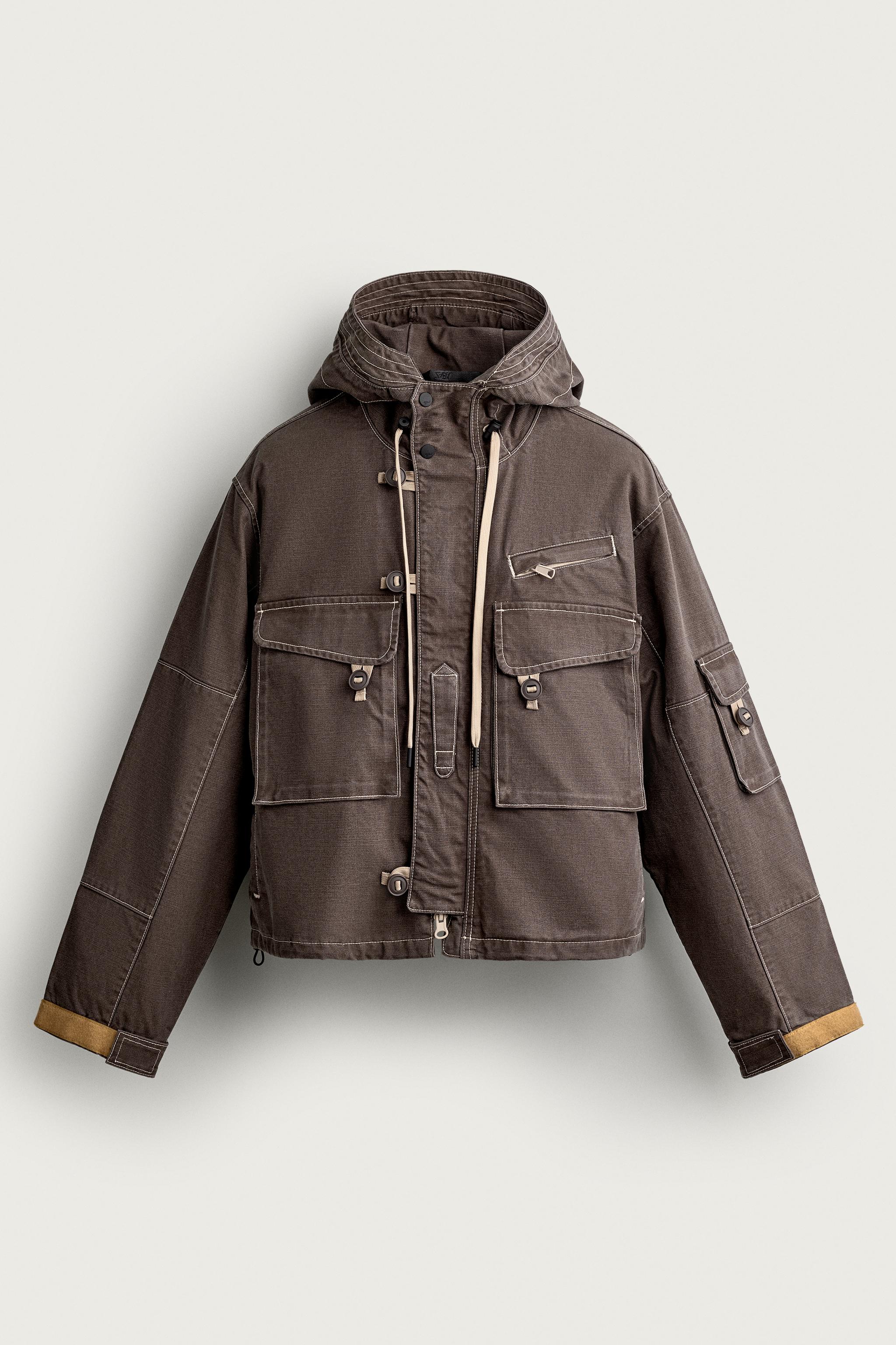 CROPPED UTILITY POCKET JACKET