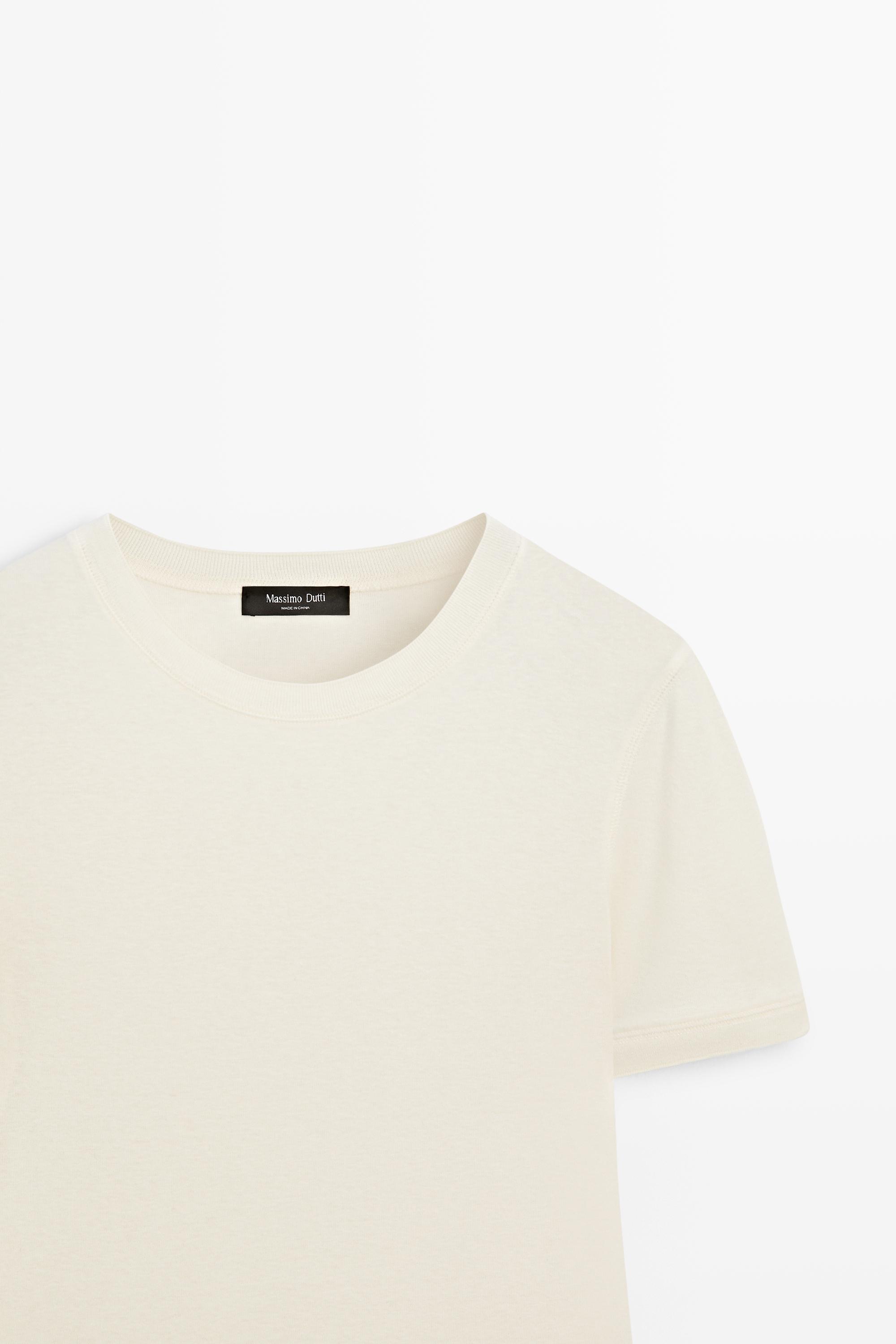Short sleeve cotton blend T-shirt