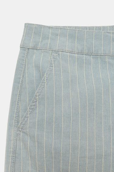 PANTALON EN JEAN ZW COLLECTION - Bleu clair de Zara - Image 6
