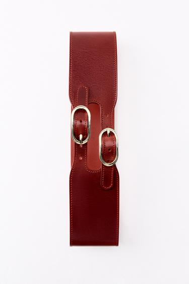 РЕМЕНЬ С ДВУМЯ ПРЯЖКАМИ — КРАСНЫЙ от Zara