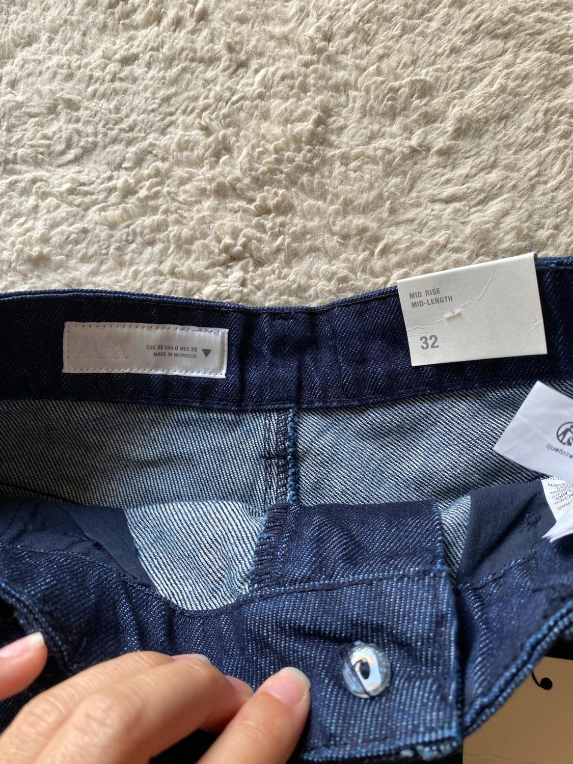 TRF MID-WAIST DENIM SHORTS - Image 3