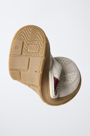 LEATHER BAREFOOT SNEAKERS - White by Zara - Image 2