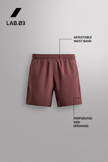 9" PERFORATED SHORTS - Dark pink by Zara - Image 5