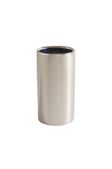 PORTA-LÁPIS CILÍNDRICO DE METAL - Prata da Zara