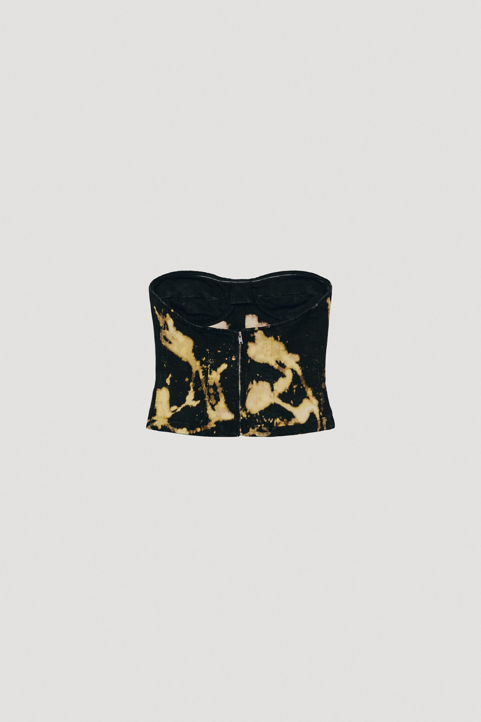 ZARA 100% LEATHER CORSET LIMITED EDITION Zara black leather corset top | Depop main image 4