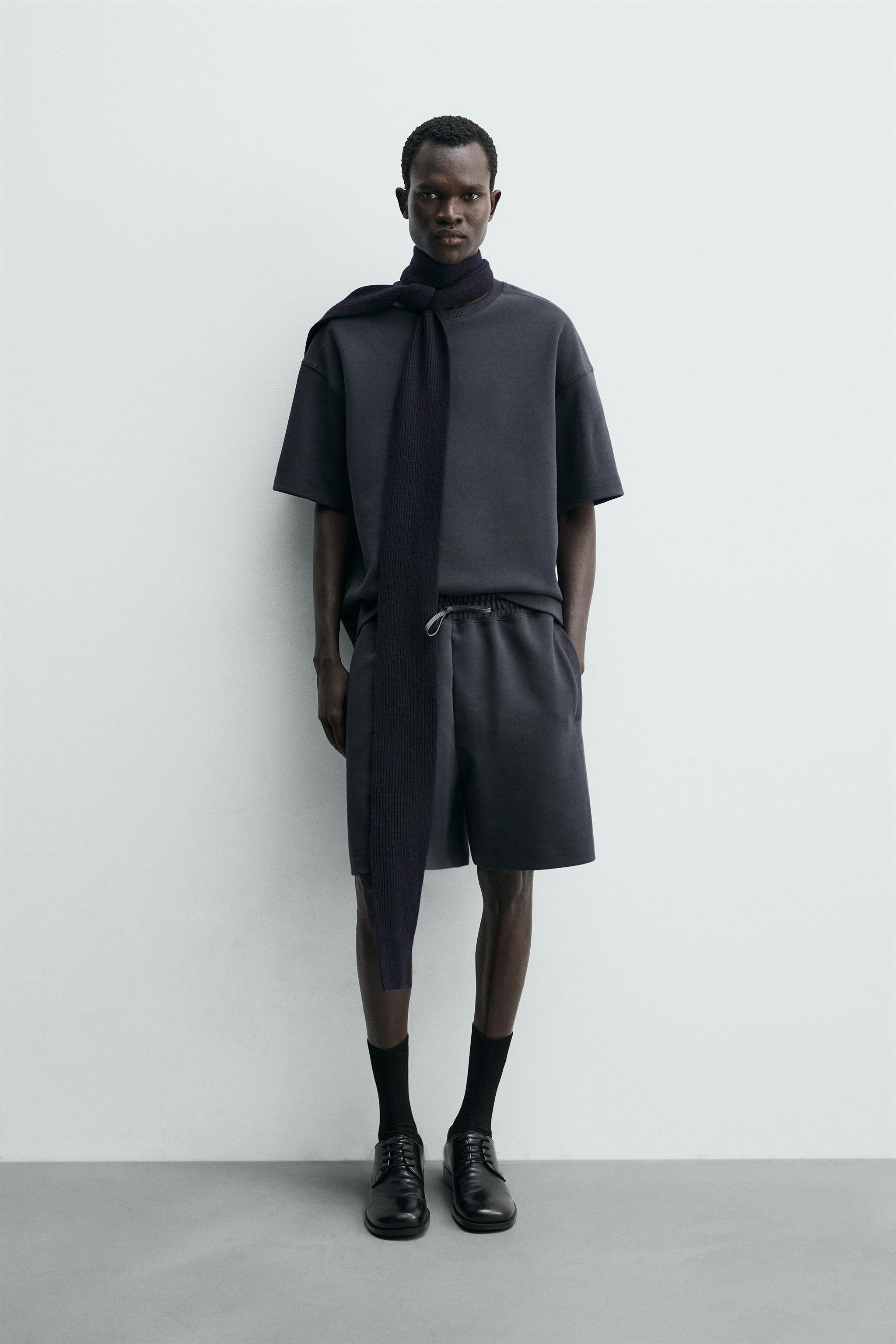 RELAXED FIT INTERLOCK SWEATSHIRT - Dark brown | ZARA United States