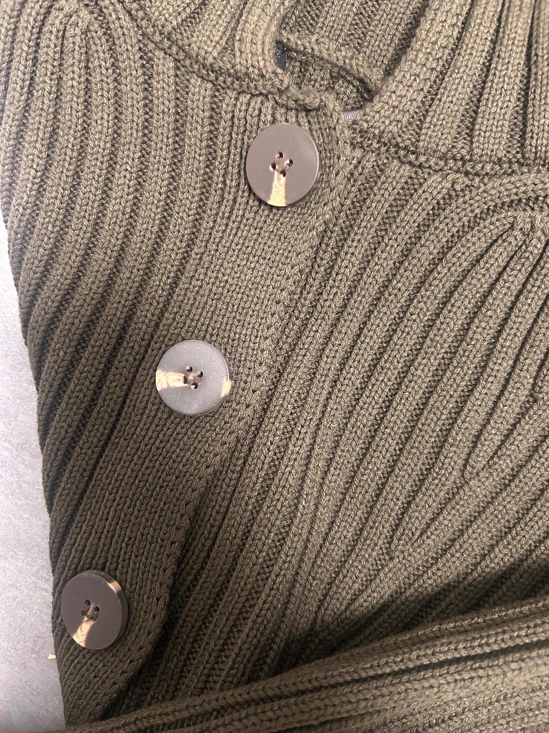 RIB KNIT CARDIGAN WITH BUTTONS - Image 4