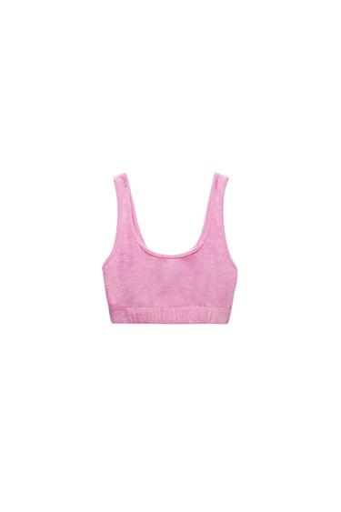 TERRYCLOTH CROP TOP