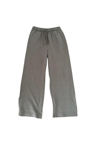 WASHED WIDE LEG PANTS
