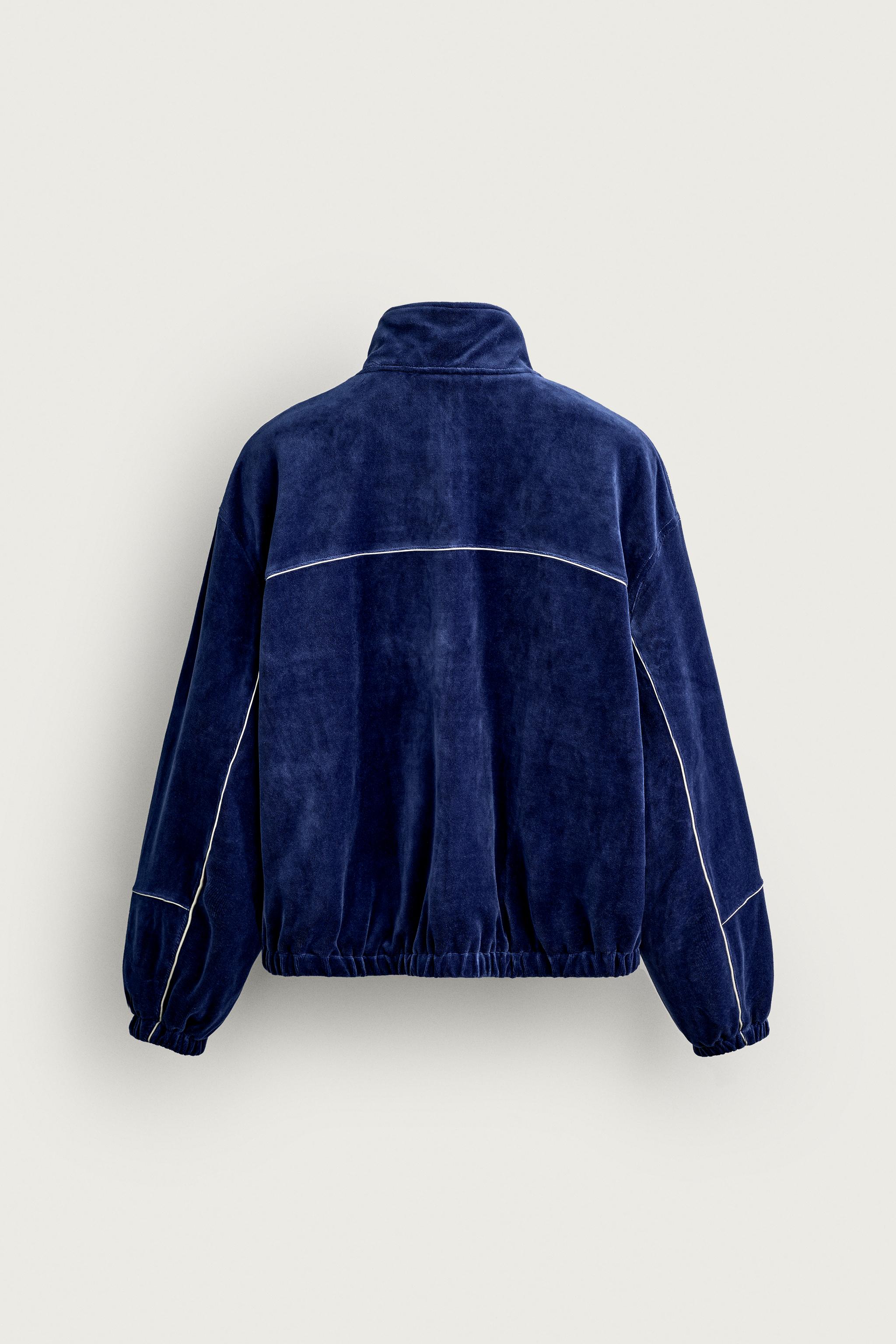 VESTE JOGGING RÉTRO VELOURS
