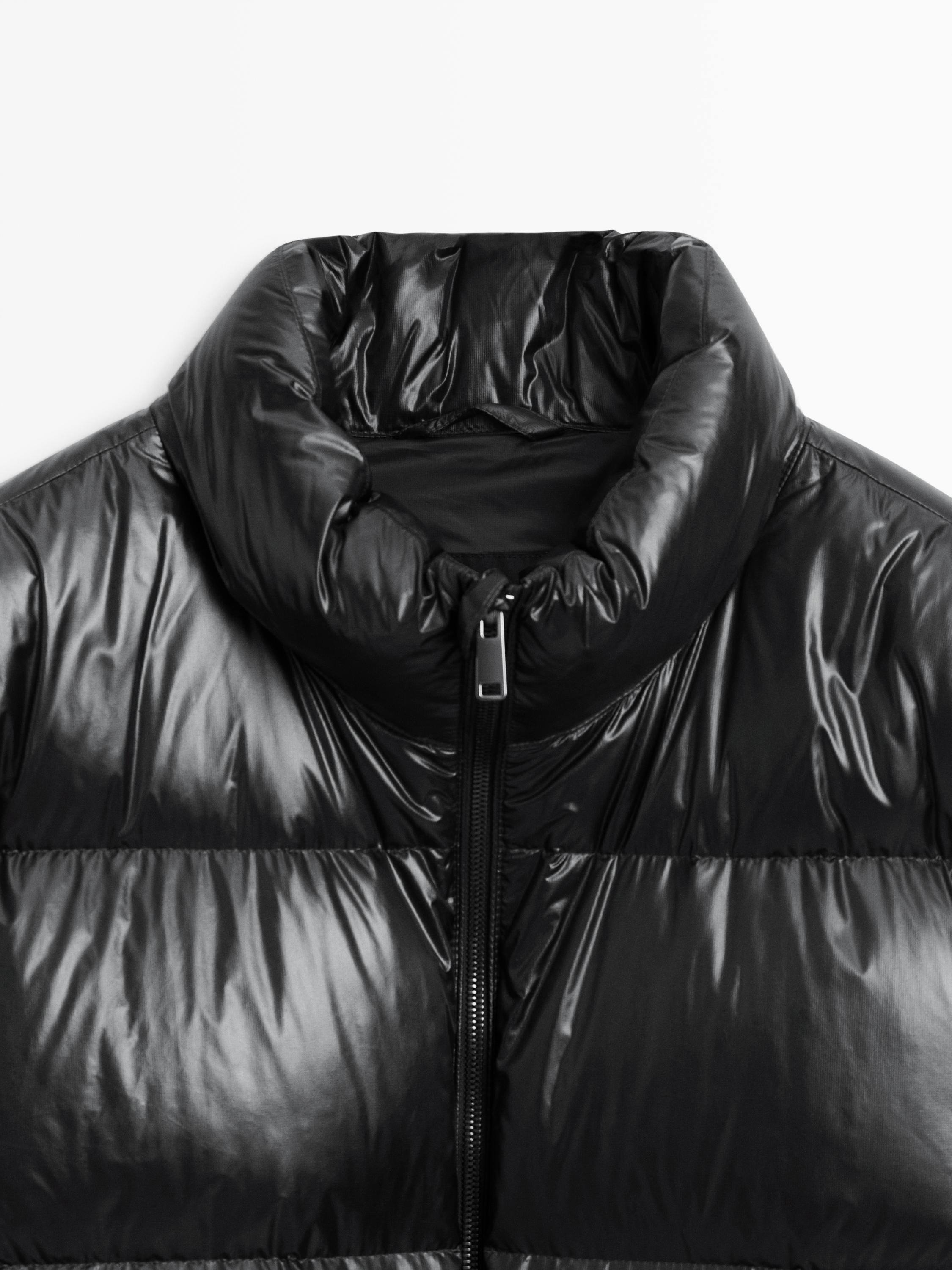 Down blend puffer jacket