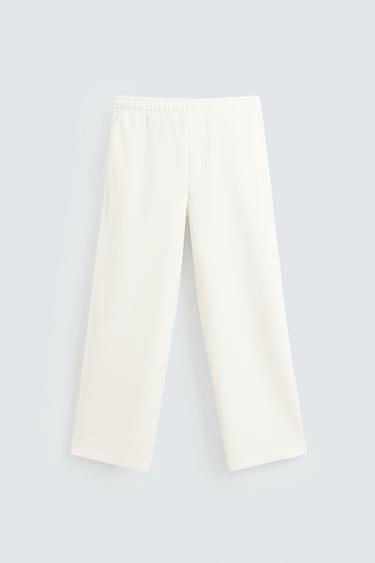 PANTALLONA JOGGER WIDE FIT - E bardhë e thyer nga Zara