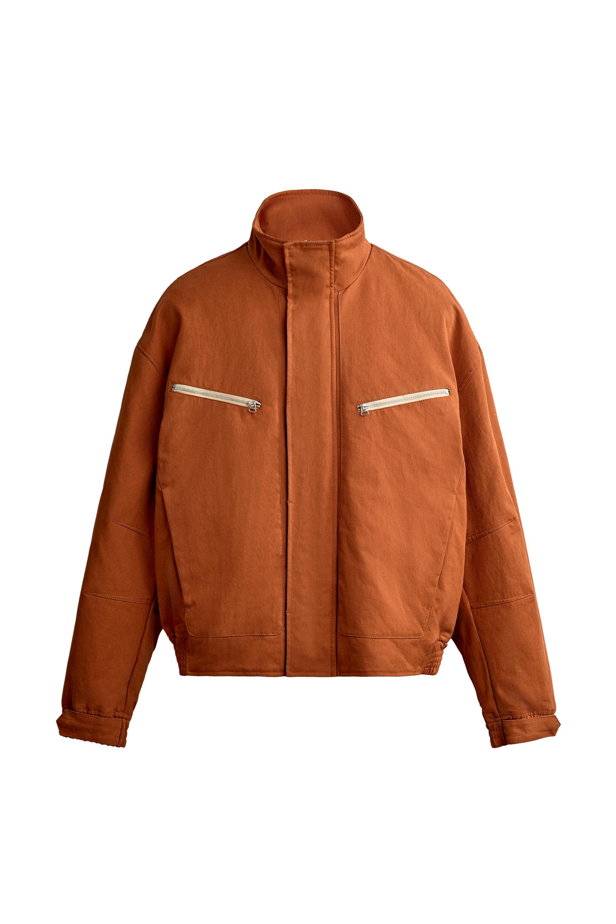 CAZADORA RELAXED FIT CREMALLERAS CONTRASTE
