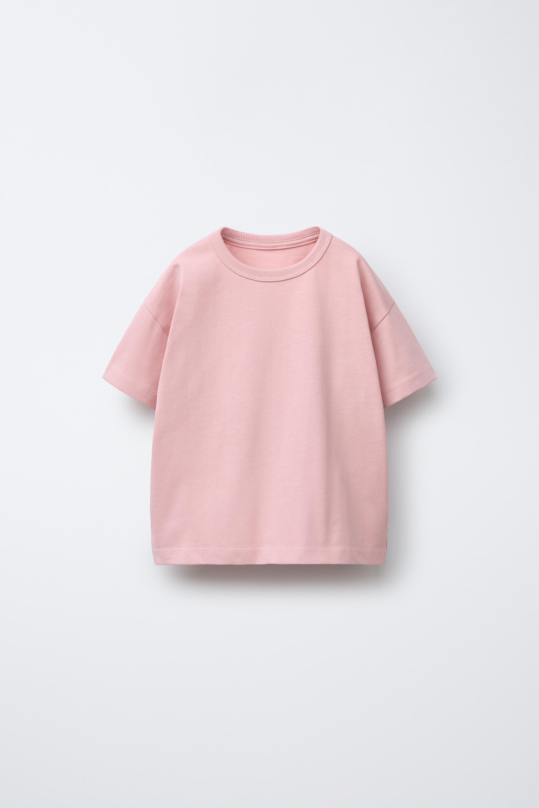 Double pack de t-shirts blancs pour filles en pur coton coupe régulière