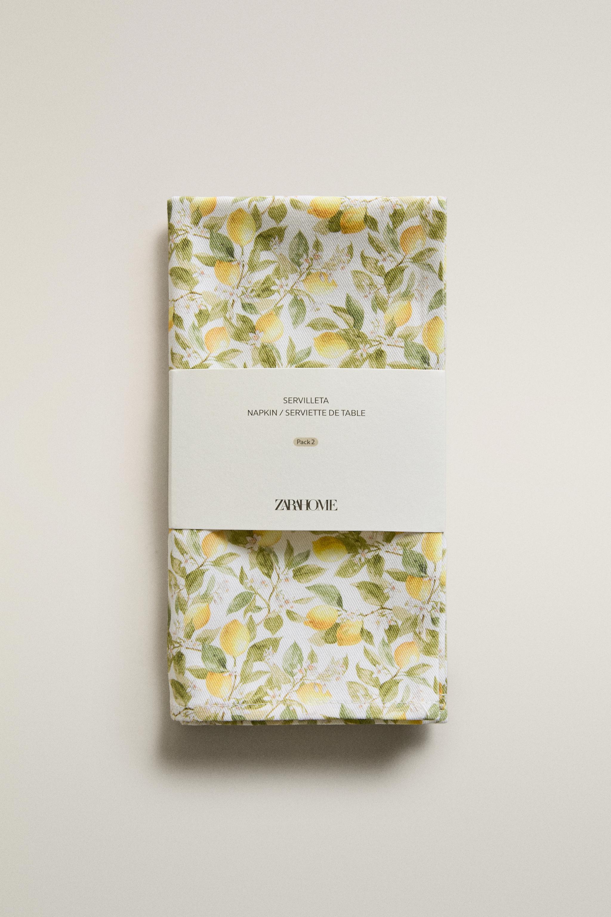 LEMON NAPKINS (PACK OF 2)
