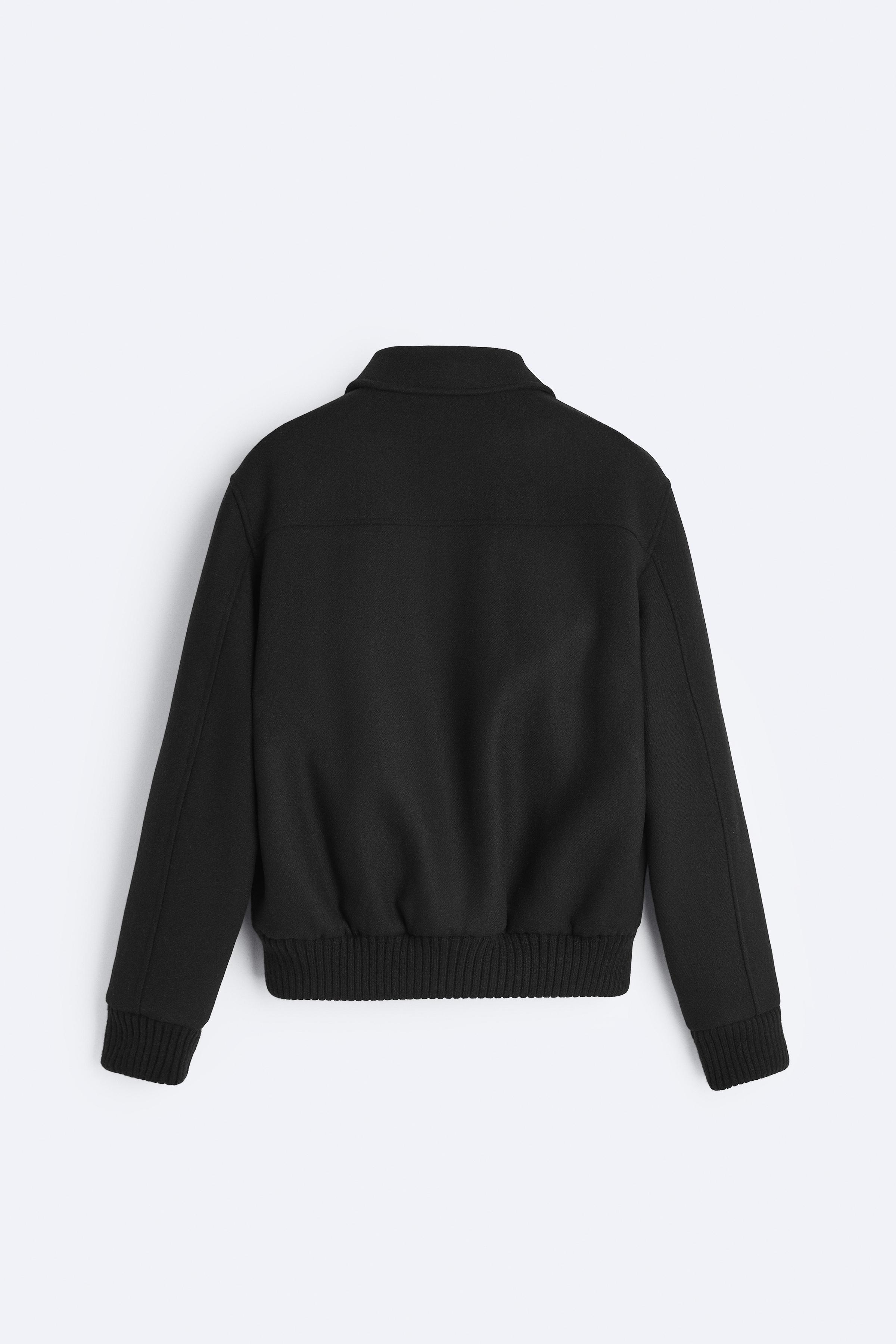 WOOL BLEND JACKET WITH POCKETS - Earth | ZARA United States