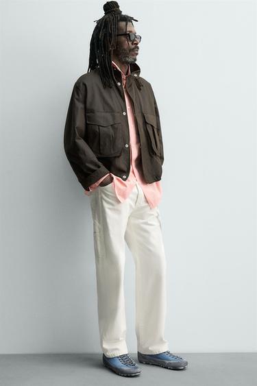 BASKETS EN CUIR SEMELLE VIBRAM® AARON LEVINE X ZARA - Bleu de Zara - Image 1