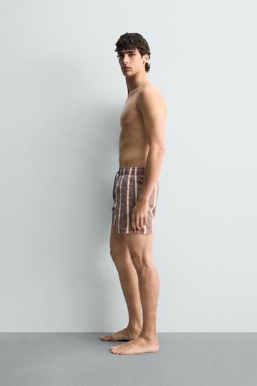 MAILLOT DE BAIN LONG À RAYURES - Multicolore de Zara - Image 4