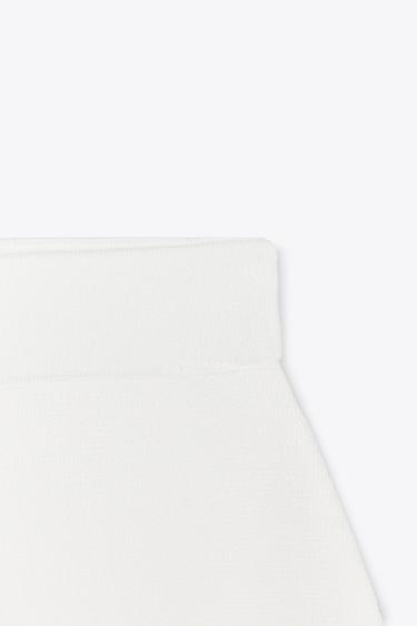 MINI JUPE EN MAILLE - Blanc de Zara - Image 7