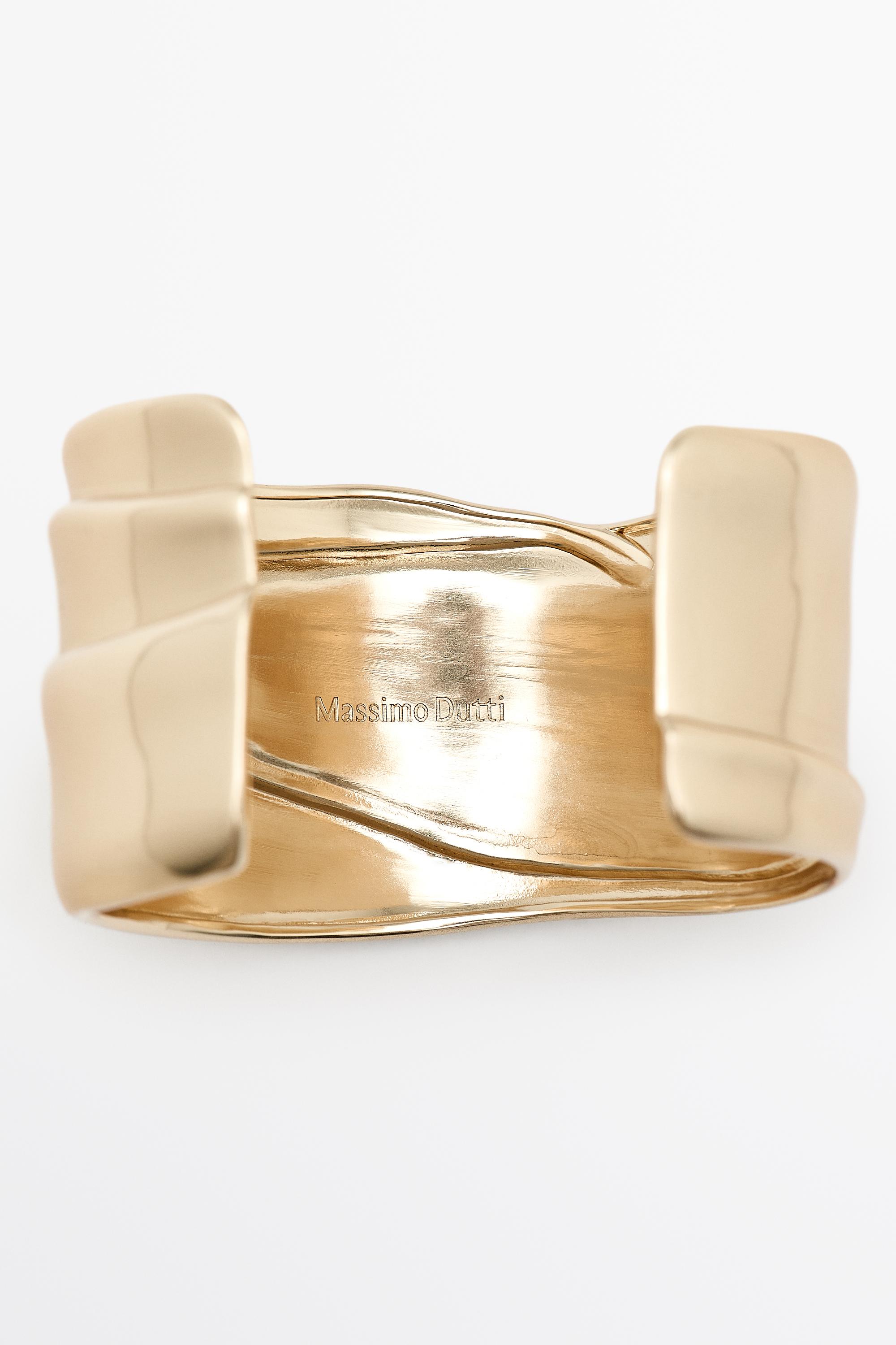 Draped wide bracelet