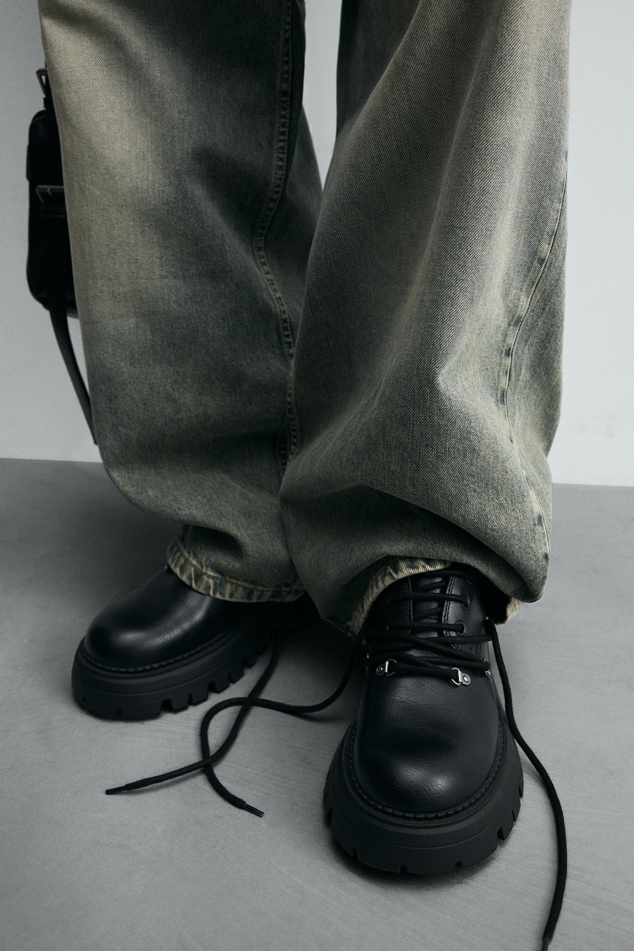 バレンシアガ　トラクター似　厚底革靴　zara ZARAとBALENCIAGAの似たアイテムについて考察 | TikTok