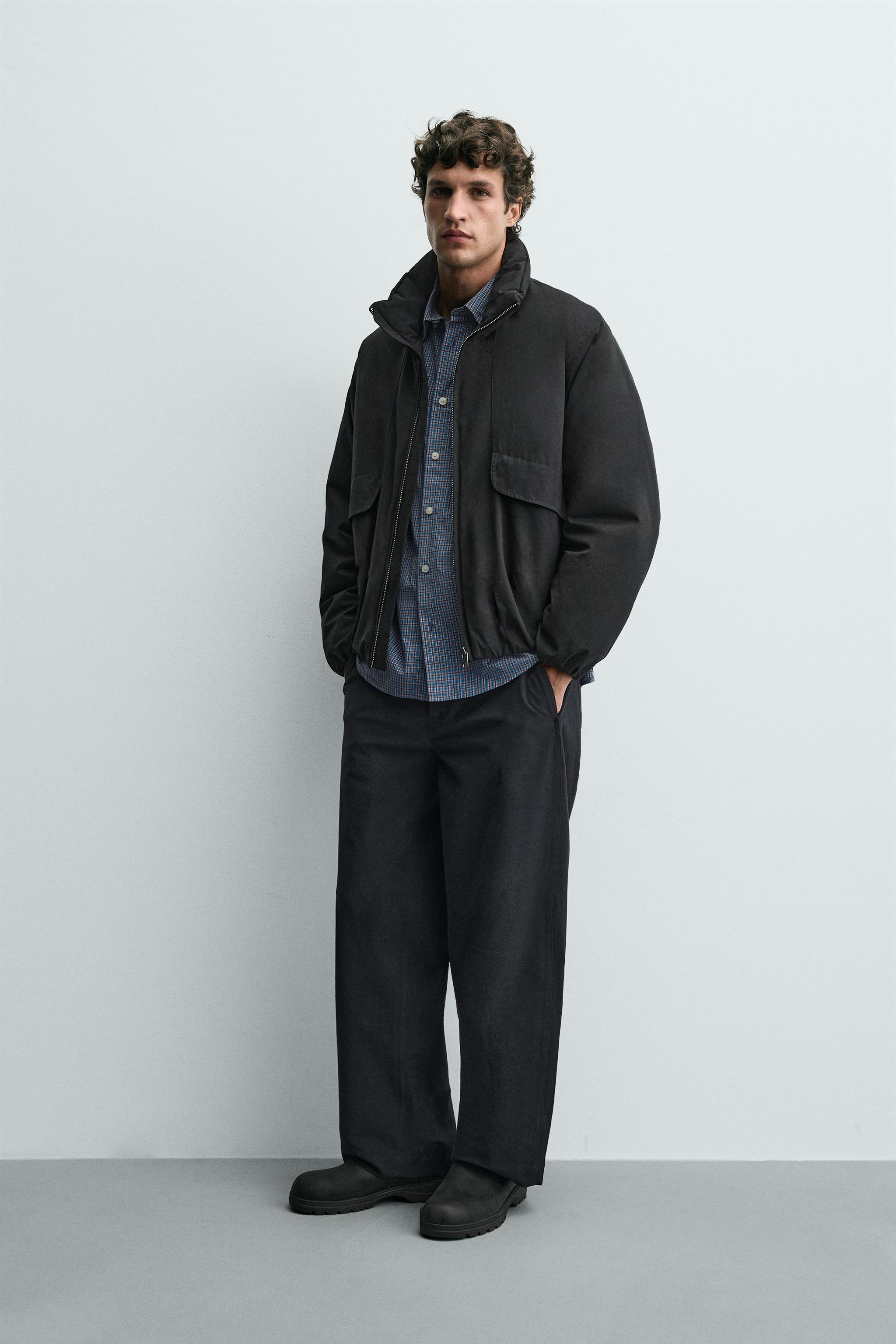BOXY FIT PUFFER JACKET - Dark anthracite | ZARA United States