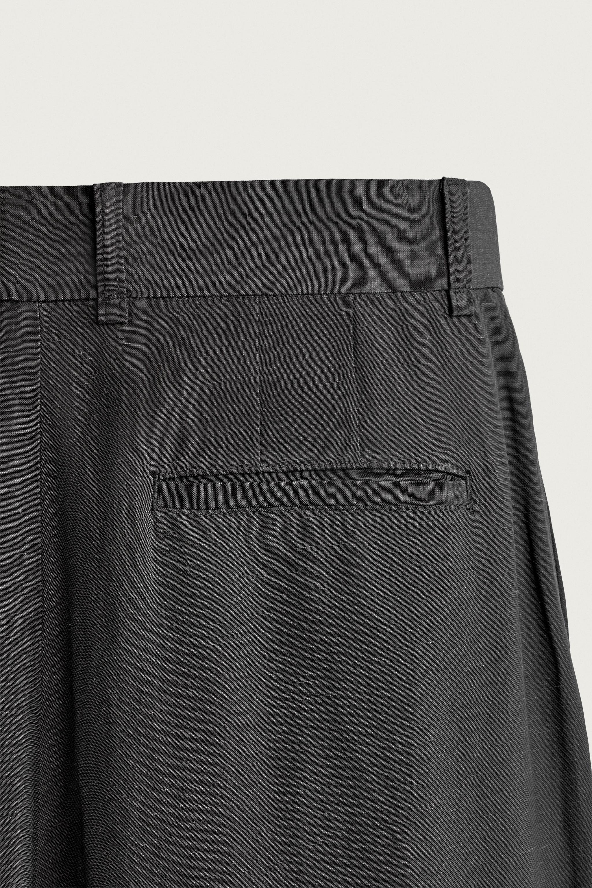 RELAXED FIT WIDE LEG SUIT PANTS