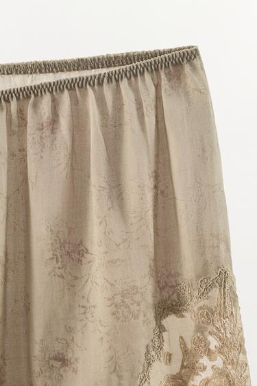 SHORT BRODÉ ZW COLLECTION - Gris / Beige de Zara - Image 5
