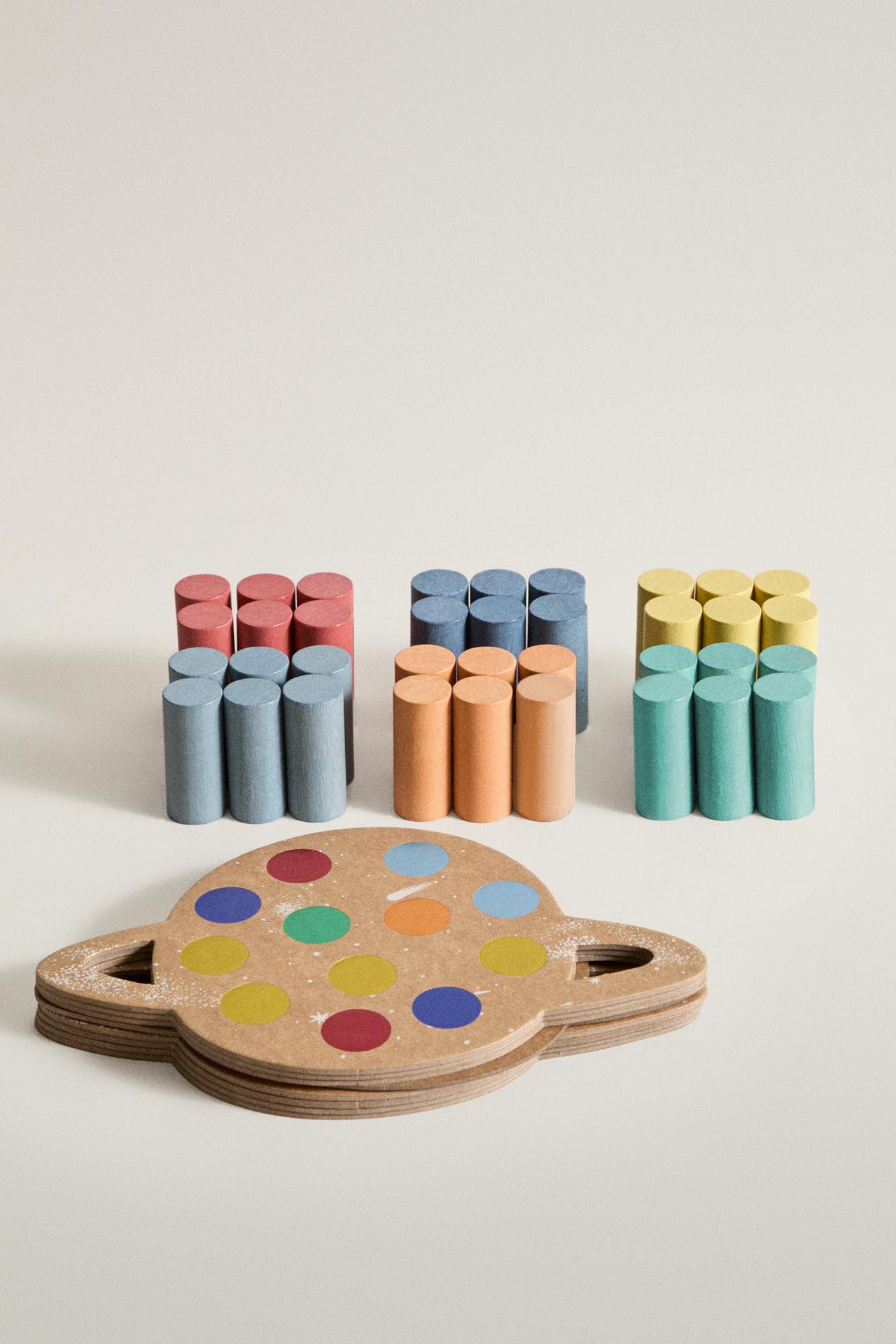 KIDS' SPACE STACKING CONSTRUCTION TOY — Multicolored
