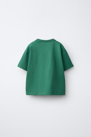 BEAR PRINT T-SHIRT — Green 2