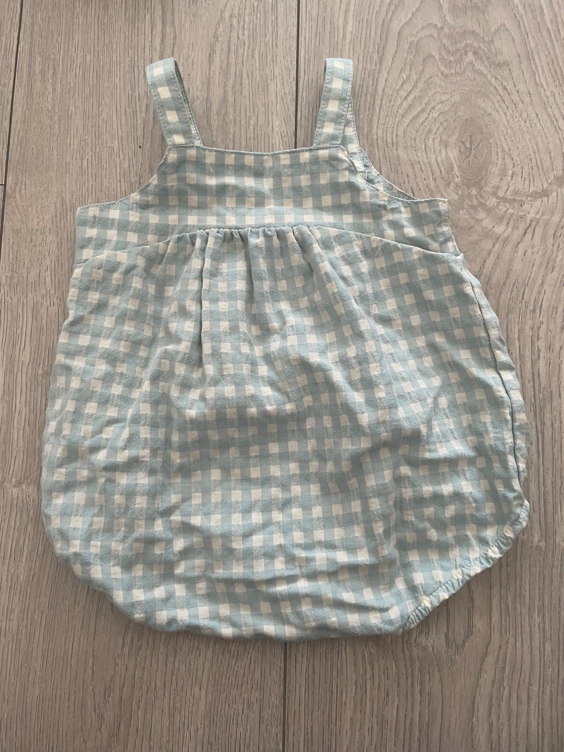 GINGHAM PUFF JUMPSUIT - Image 2