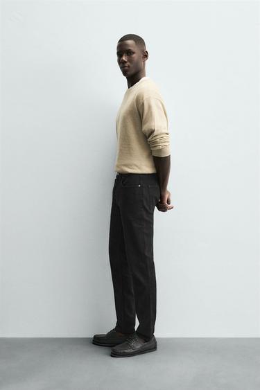 BASIC SLIM FIT JEANS - Black by Zara - Image 3