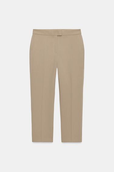 HIGH-WAIST TROUSERS - Light camel by Zara - Image 0