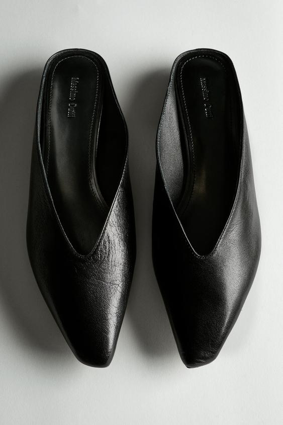 Zara Soft leather mules