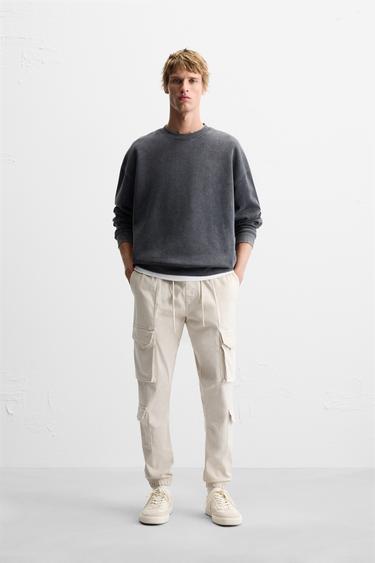 CARGO TROUSERS WITH POCKETS - Beige by Zara