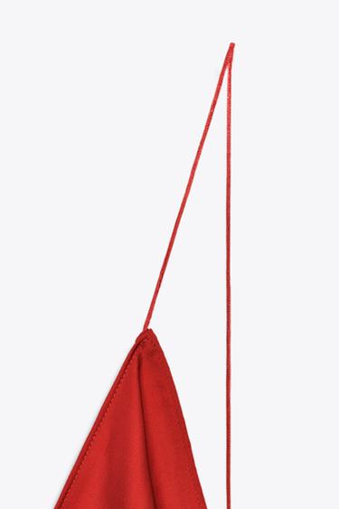 OPEN BACK LONG SATIN DRESS - Bright red by Zara - Image 8