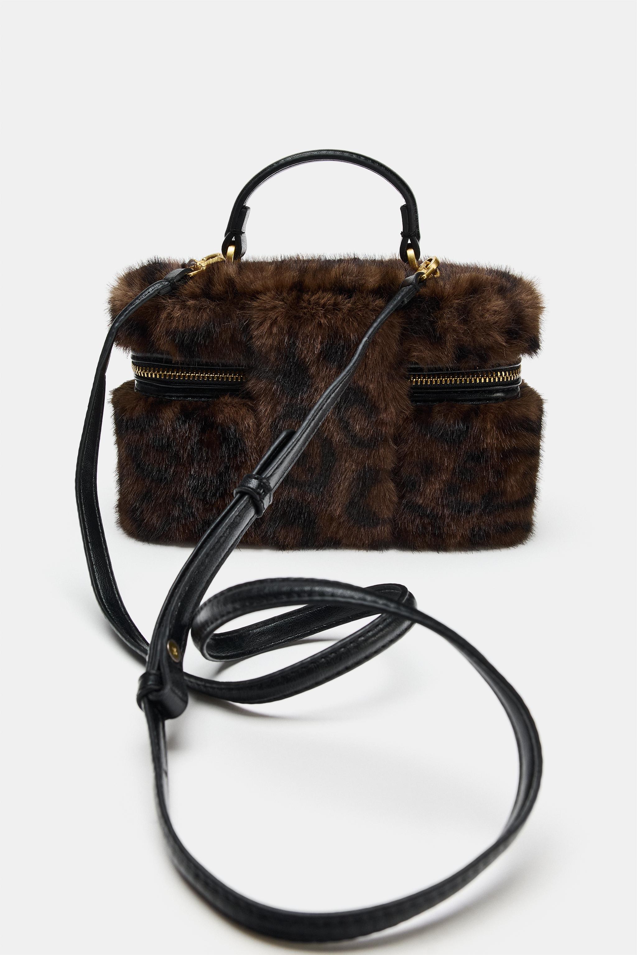 SAC VANITY EFFET FOURRURE