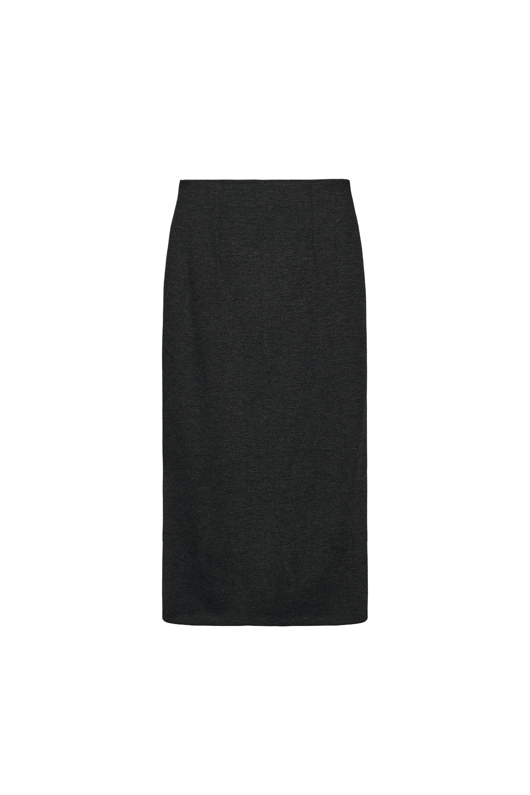 SOFT STRAIGHT MIDI SKIRT