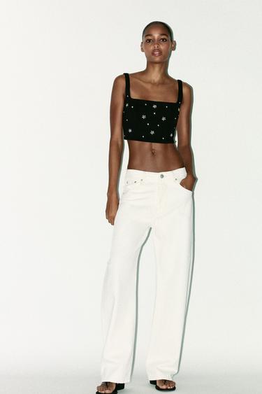 JEWEL CROP TOP - Black by Zara - Image 0