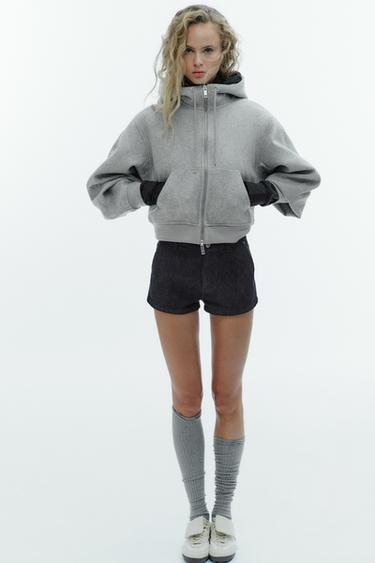 SOFT JACKET WITH PUFF SLEEVES - Light grey by Zara - Image 0