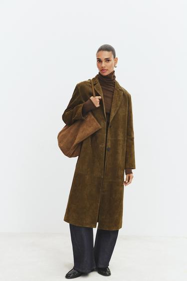 ABRIGO PIEL ZW COLLECTION - Oliva de Zara