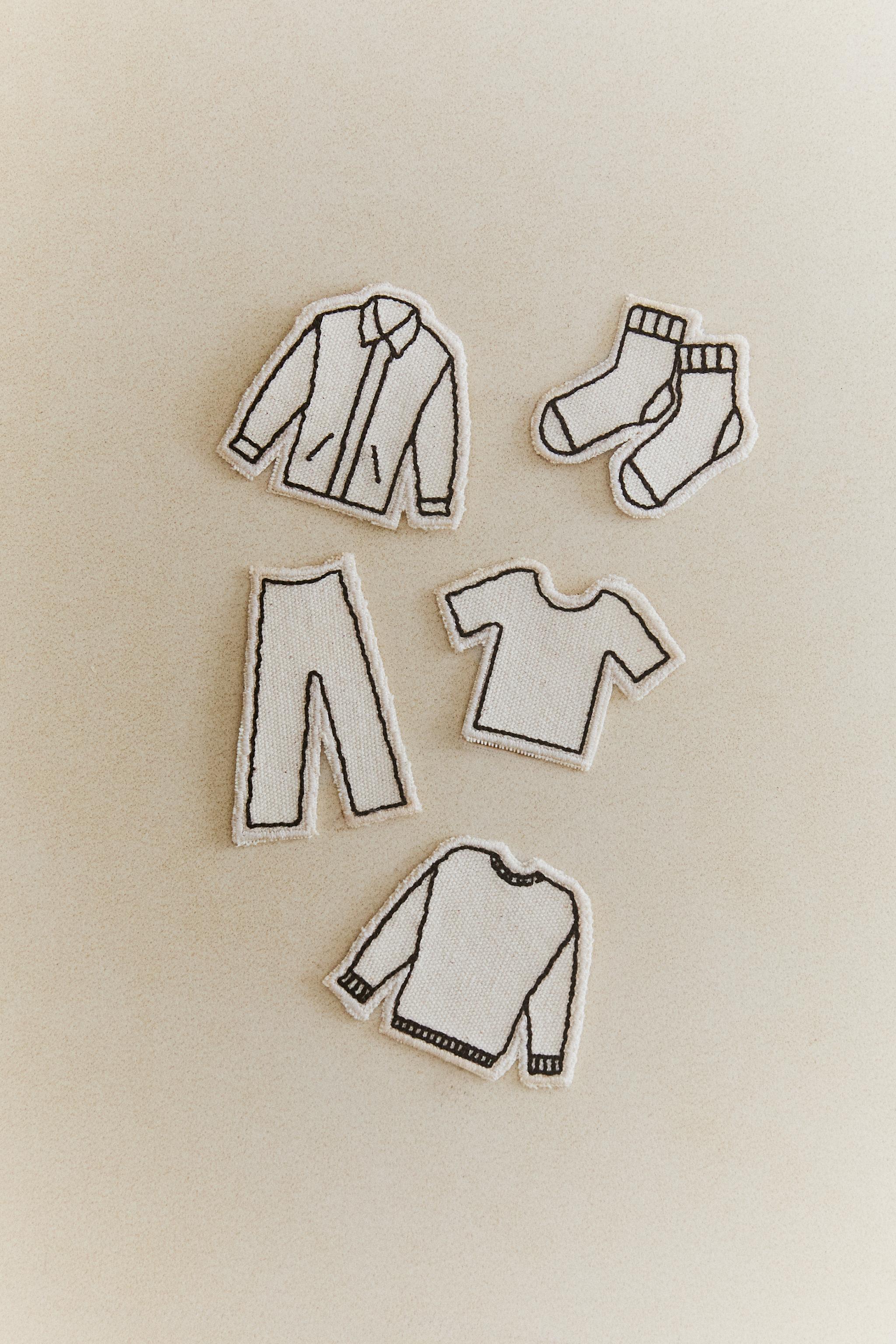 THERMO-ADHESIVE CLOTHING PATCHES (SET OF 5)