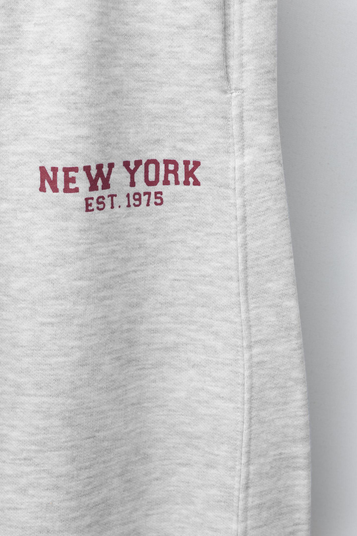 Детские брюки Zara Text Barrel Sweatpants, цвет: Серый меланжевый — фото 5