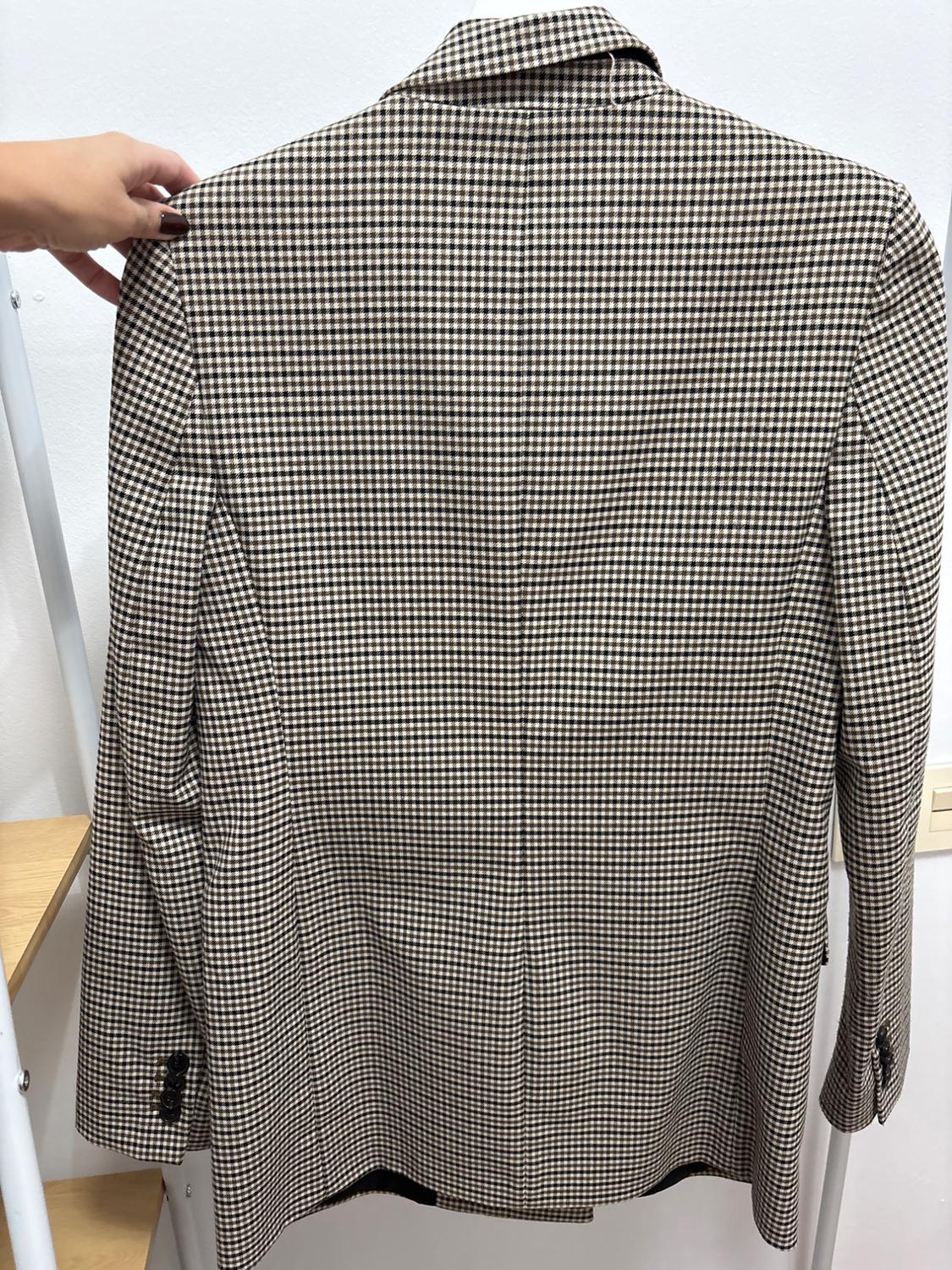 DOUBLE-BREASTED CHECK BLAZER - Image 2