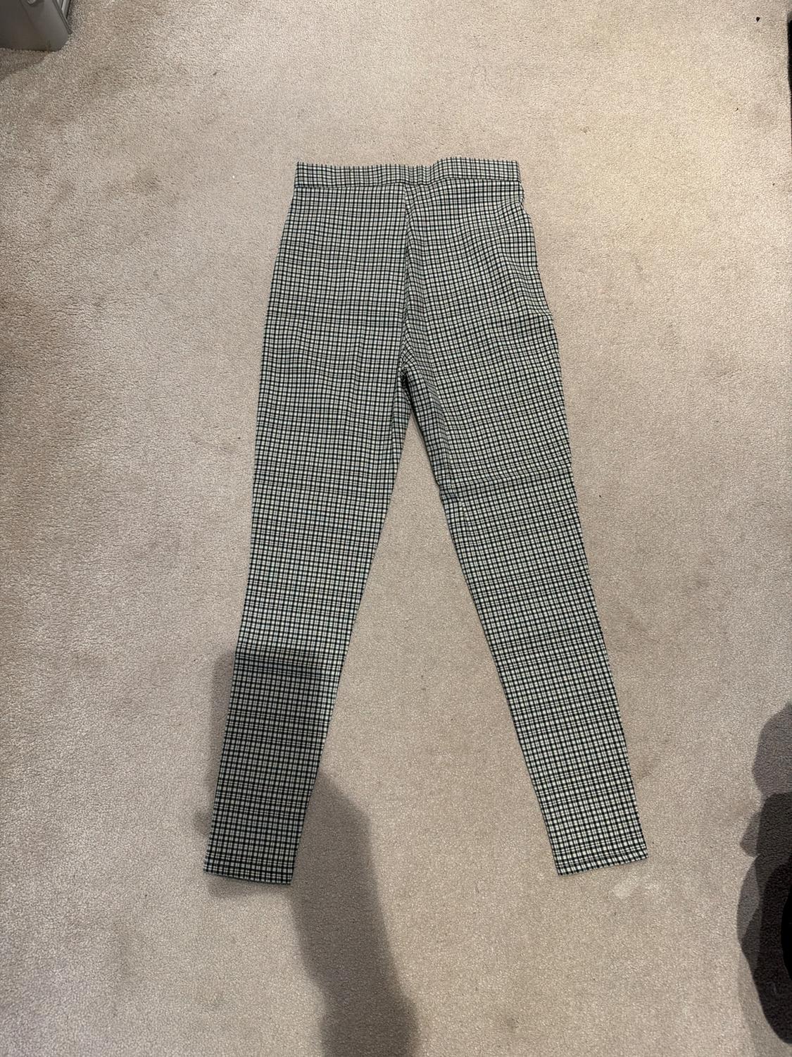 TEXTURED CHECK LEGGINGS - Image 2