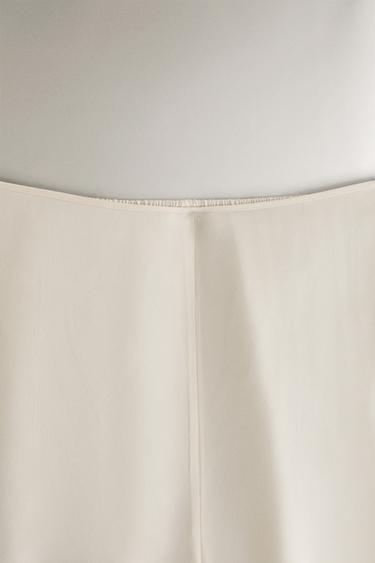 PANTALON SOIE BEIGE - Écru de Zara - Image 1