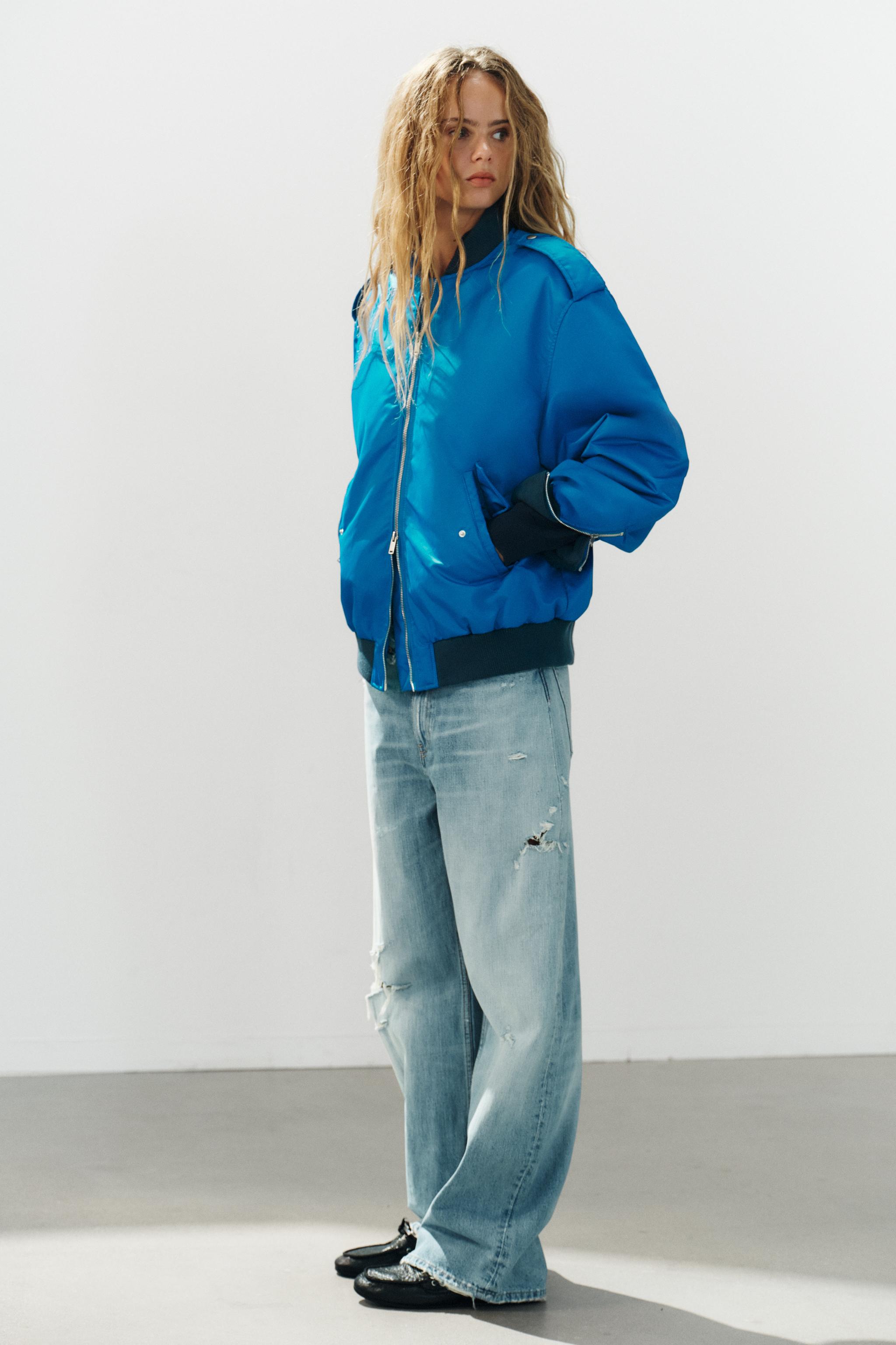 VESTE BOMBER OVERSIZE AVEC PATTES