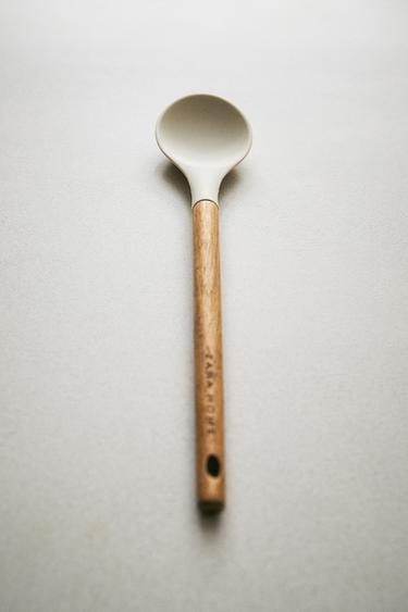SILICONE AND WOODEN SPOON - Cream by Zara - Image 5