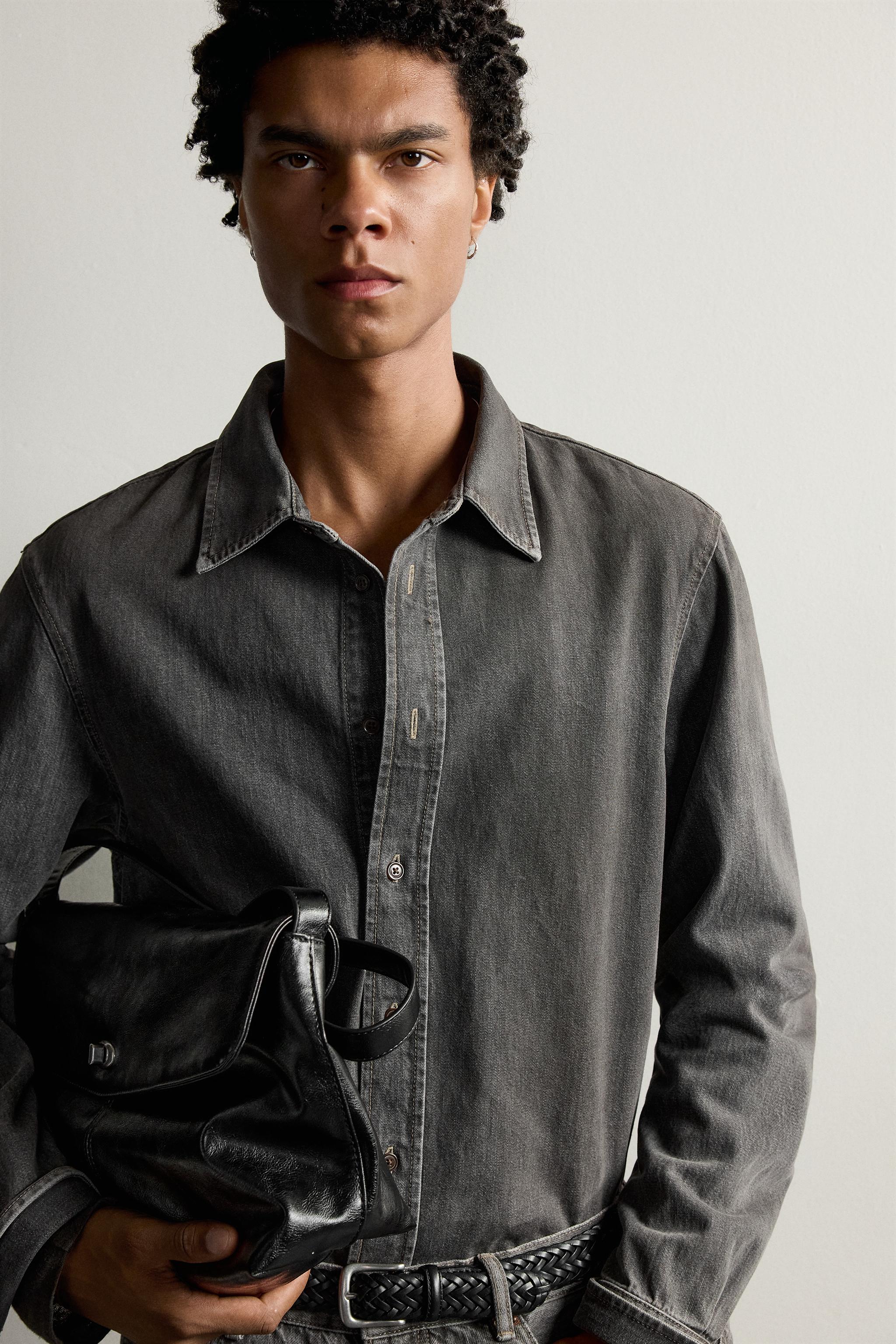 WASHED DENIM SHIRT