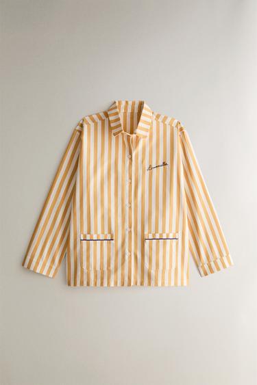 LIMONCELLA X THE ANIMALS OBSERVATORY PYJAMA SET (ADULT) - Ecru/Yellow by Zara - Image 1